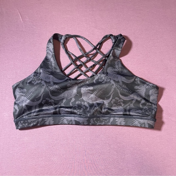 Constantly Varied Gear Other - Constantly Varied Gear Dinosaur Sports Bra Black - Size XXL Butterfly Back